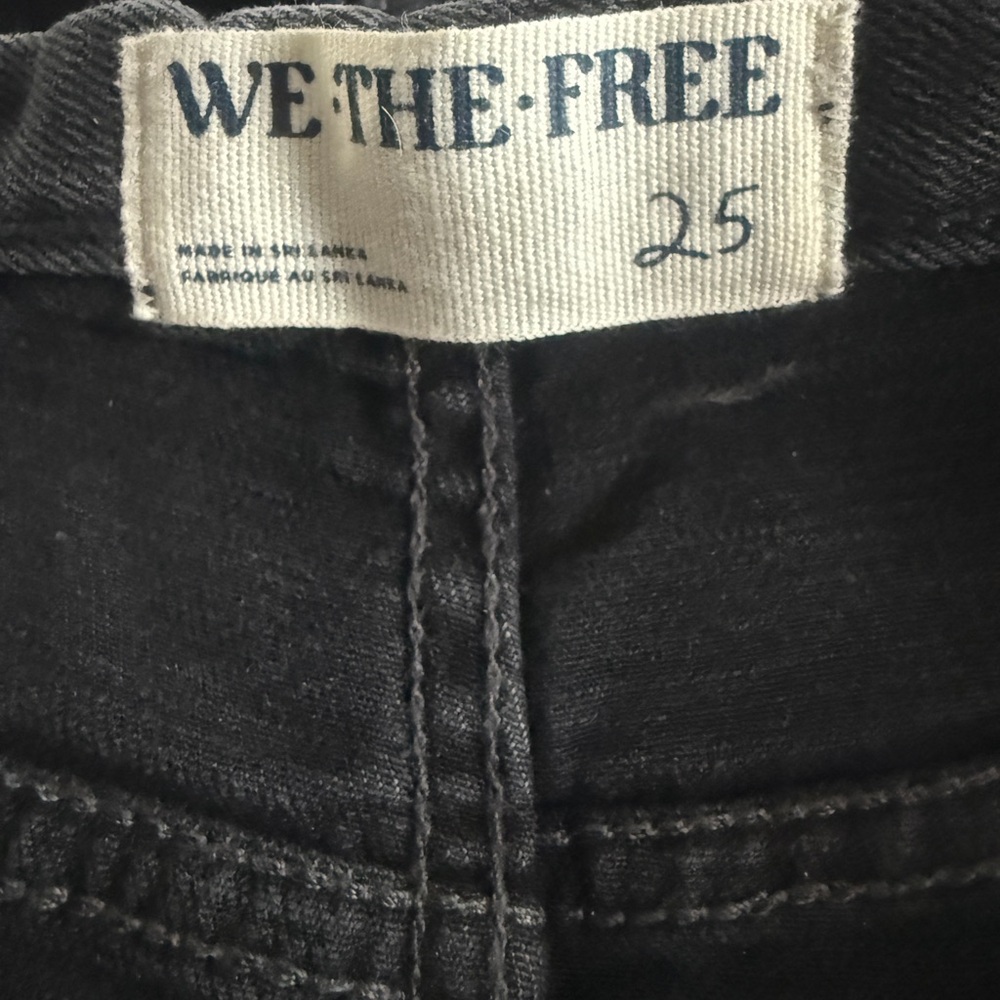 We The Free  NWT Free People 
Daliah Stacked Straight-Leg Jeans🖤 - Picture 6 of 10